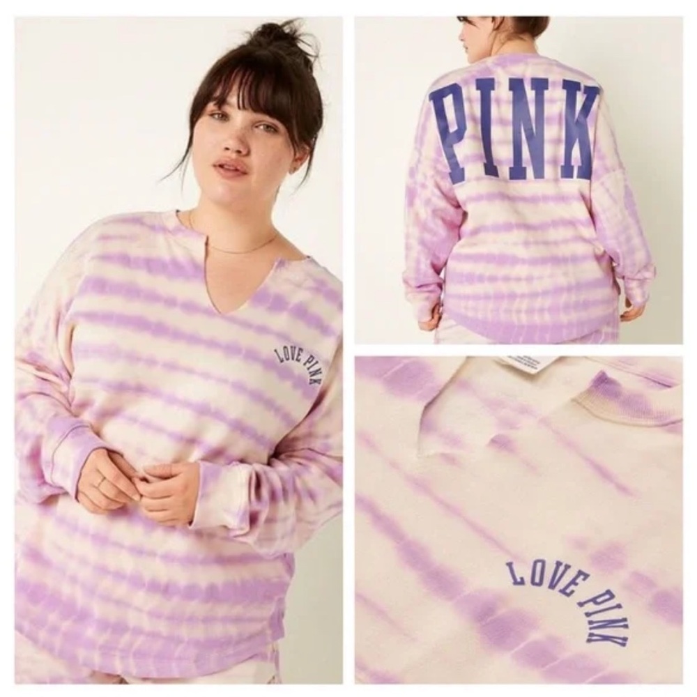 BNWT VS Pink Purple Tie-Dye Sweatshirt